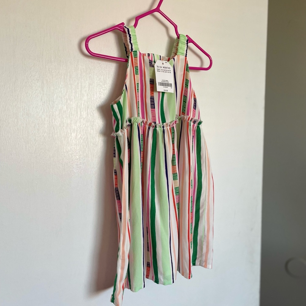 Crazy 8 A-Line Multicolor Baby Dress - Size 18-24 Months - Picture 2 of 11